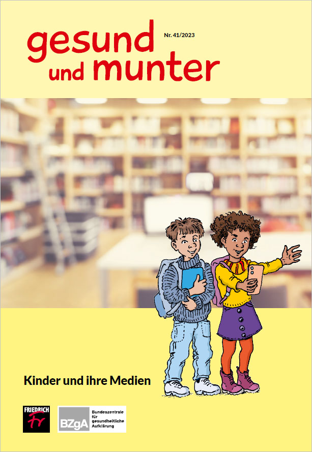 Das Bild zeigt eine Vorschau des Mediums "gesund und munter - Heft 41: Kinder und ihr Medien"