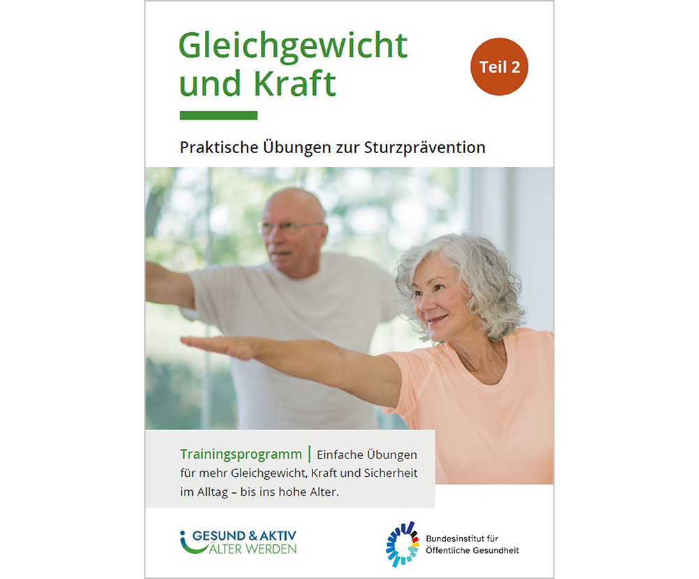 Das Bild zeigt eine Vorschau des Mediums "Gleichgewicht und Kraft - Praktische Übungen zur Sturzprävention"