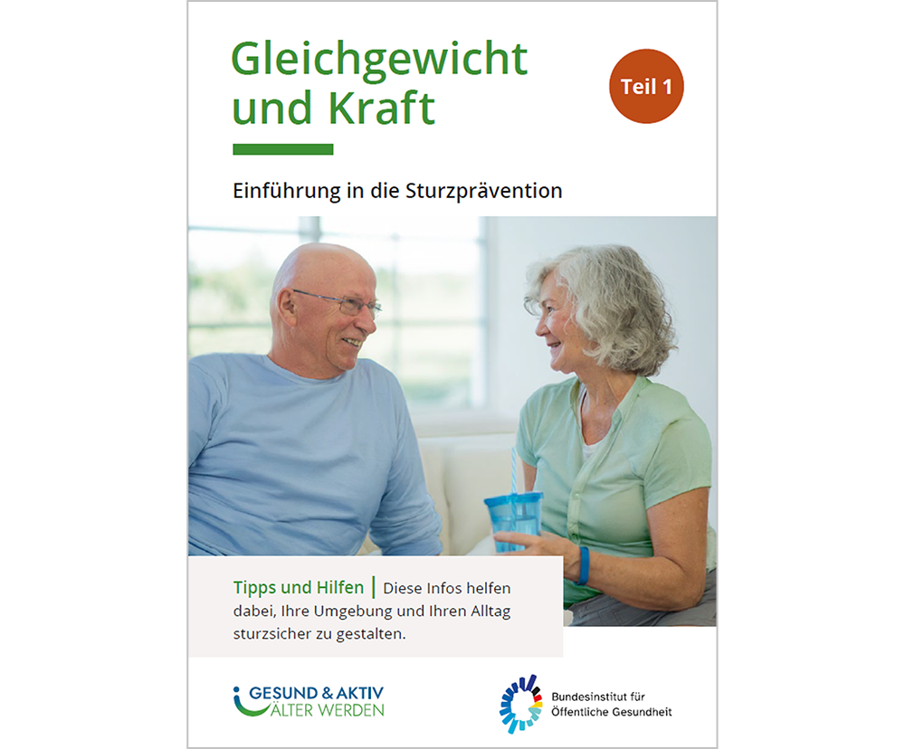Das Bild zeigt eine Vorschau des Mediums "Gleichgewicht und Kraft - Einführung in die Sturzprävention"
