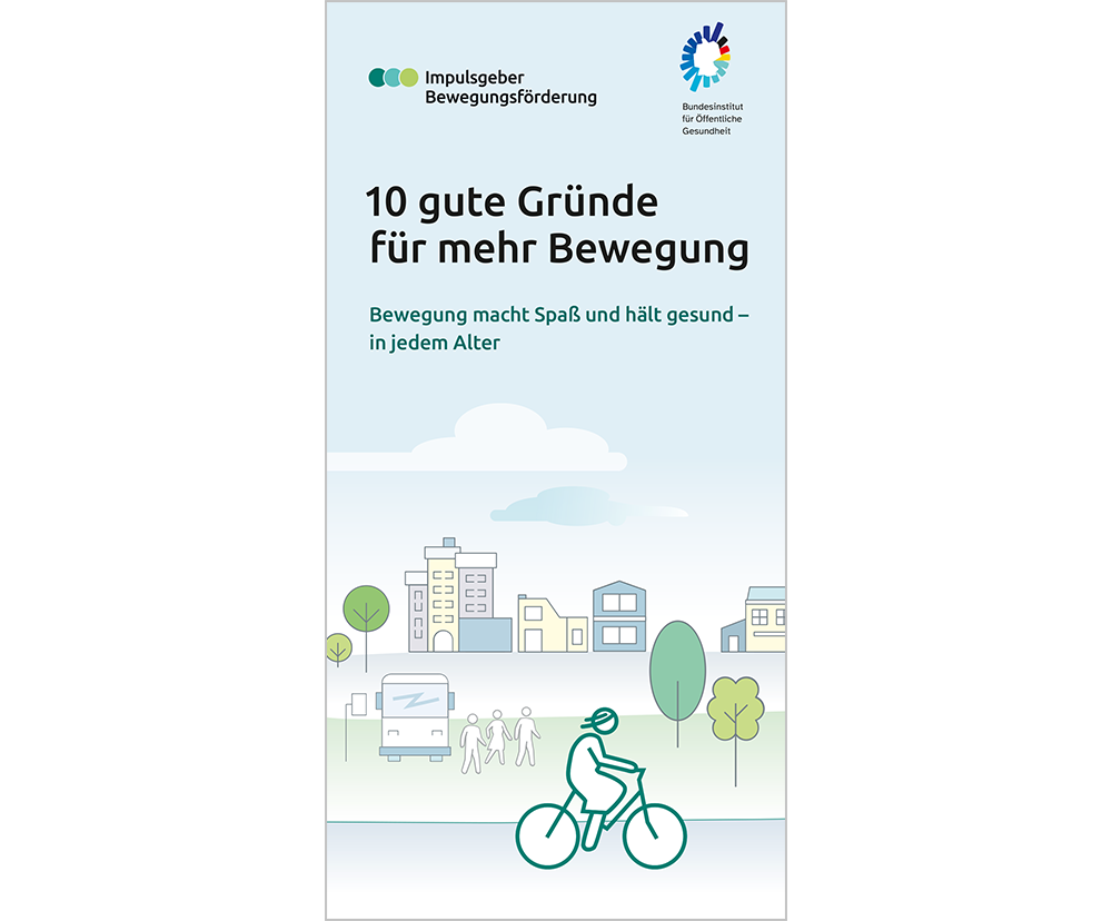 Das Bild zeigt eine Vorschau des Mediums "Impulsgeber Bewegungsförderung: 10 gute Gründe für mehr Bewegung "