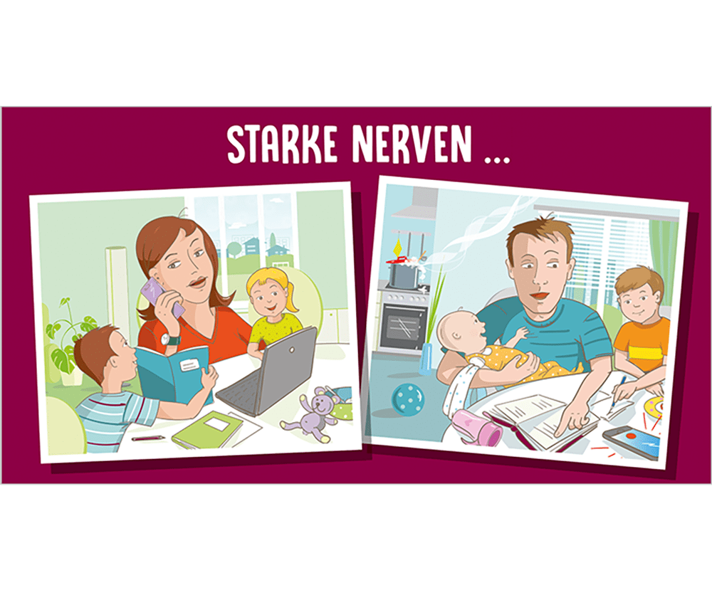 Postkarte "Starke Nerven …"