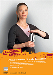 Plakat "Alkohol? Kenn dein Limit." - Motiv Mai Plakat "Alkohol? Kenn dein Limit." - Motiv Mai