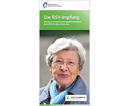 Das Bild zeigt eine Vorschau des Mediums "RSV-Impfung - Schutz vor schweren Atemwegserkrankungen durch RSV für ältere Menschen - Deutsch"