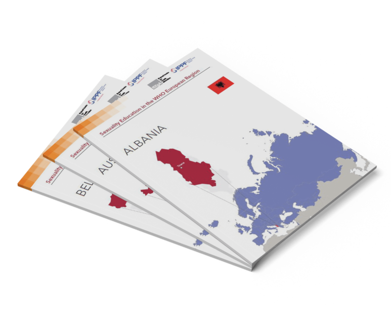 Das Bild zeigt eine Vorschau des Mediums "Sexuality Education in the WHO European Region - Country Factsheets"