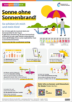 Das Bild zeigt eine Vorschau des Mediums "Plakat Sonne ohne Sonnenbrand"