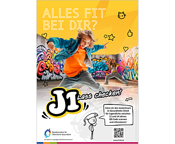 Das Bild zeigt eine Vorschau des Mediums "Plakat „J1- Lass checken!“"