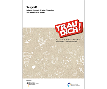 Das Bild zeigt eine Vorschau des Mediums "Respekt! Schulen als ideale Orte der Prävention von sexualisierter Gewalt – Sammelband für Lehrkräfte und pädagogische Fachkräfte an Schulen"