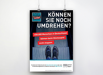 Plakat: Glücksspielsucht "Können Sie noch umdrehen?" - Erwachsene