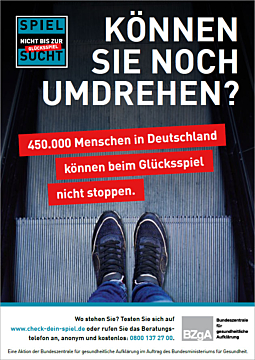 Postkarte A6 Glücksspielsucht Erwachsene