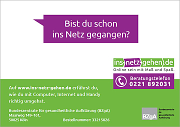 Flyer "Total vernetzt! Wie gut kennst du dich aus