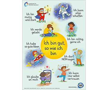 Affirmationsplakat "Kinder stark machen"