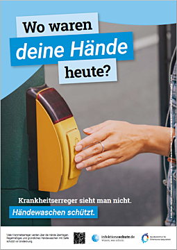 Wo waren deine Hände heute? – Motiv Ampel