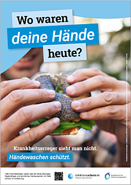 Wo waren deine Hände heute? – Motiv Bagel