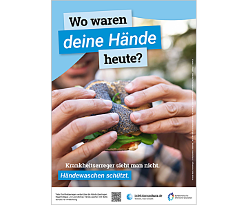 Wo waren deine Hände heute? – Motiv Bagel