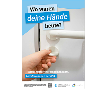 Das Bild zeigt eine Vorschau des Mediums "Wo waren deine Hände heute? – Motiv Toilettenschloss"