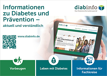 Das Bild zeigt eine Vorschau des Mediums "Infokarte www.diabinfo.de"