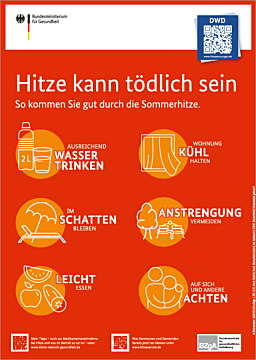 Das Bild zeigt eine Vorschau des Mediums "Was tun bei großer Hitze?"