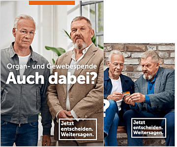 Postkarten "Organ- und Gewebespende Auch dabei?"