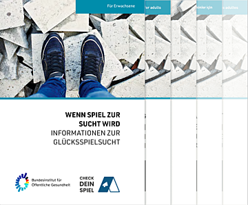 Broschüre Wenn Spiel zur Sucht wird - Information zur Glücksspielsucht