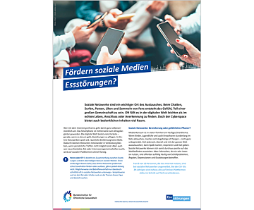 Das Bild zeigt eine Vorschau des Mediums "Fördern soziale Medien Essstörungen?"