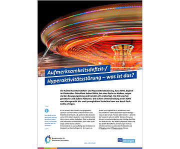 Das Bild zeigt eine Vorschau des Mediums "Aufmerksamkeitsdefizit- und Hyperaktivitätsstörung - was ist das?"
