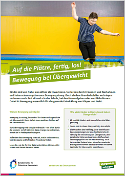 Das Bild zeigt eine Vorschau des Mediums "Auf die Plätze, fertig, los! Bewegung bei Übergewicht"