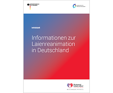 Infoblatt - Informationen zur Laienreanimation in Deutschland