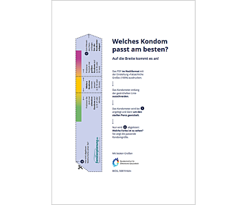 Das Bild zeigt eine Vorschau des Mediums "Kondometer - Welches Kondom passt am besten?"