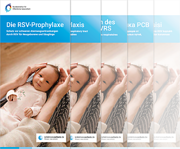 Das Bild zeigt eine Vorschau des Mediums "Die RSV-Prophylaxe Schutz vor schweren Atemwegserkrankungen durch RSV für Neugeborene und Säuglinge"