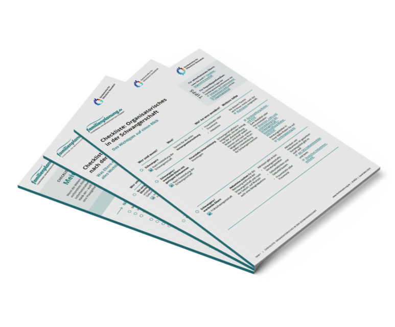 Das Bild zeigt eine Vorschau des Mediums "Familienplanung Checklisten"