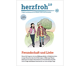 Das Bild zeigt eine Vorschau des Mediums "herzfroh 2.0 - Themenheft Freundschaft und Liebe"
