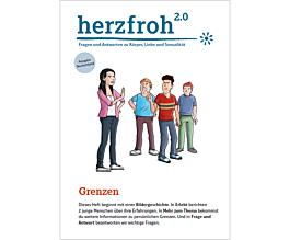 Das Bild zeigt eine Vorschau des Mediums "herzfroh 2.0 Themenheft Grenzen"