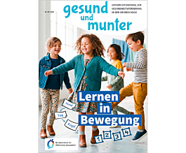 Das Bild zeigt eine Vorschau des Mediums "gesund und munter - Heft 46: Lernen in Bewegung"