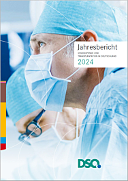 Das Bild zeigt eine Vorschau des Mediums "Jahresbericht Organspende und Transplantation in Deutschland 2024"