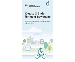 Das Bild zeigt eine Vorschau des Mediums "Impulsgeber Bewegungsförderung: 10 gute Gründe für mehr Bewegung "