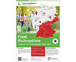Das Bild zeigt eine Vorschau des Mediums "FSME-Risikogebiete in Deutschland"