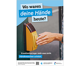 Wo waren deine Hände heute? – Motiv Ampel