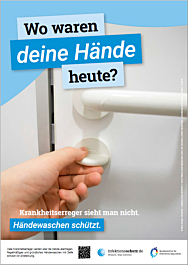 Das Bild zeigt eine Vorschau des Mediums "Wo waren deine Hände heute? – Motiv Toilettenschloss"
