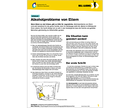 Das Bild zeigt eine Vorschau des Mediums "Infoblatt: Alkoholprobleme von Eltern"