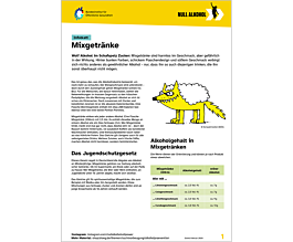 Das Bild zeigt eine Vorschau des Mediums "Infoblatt: Mixgetränke"