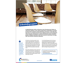 Das Bild zeigt eine Vorschau des Mediums "Themenblatt: Selbsthilfe"