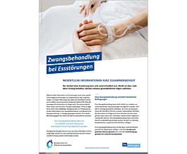 PDF Themenblatt: Zwangsbehandlung bei Essstörungen
