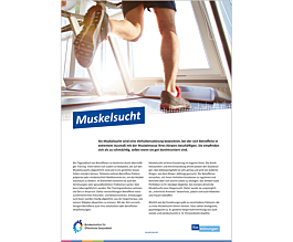 Das Bild zeigt eine Vorschau des Mediums "Themenblatt: Muskelsucht"