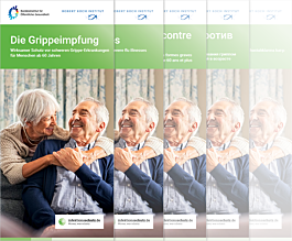 Das Bild zeigt eine Vorschau des Mediums "Die Grippeimpfung für Menschen ab 60"