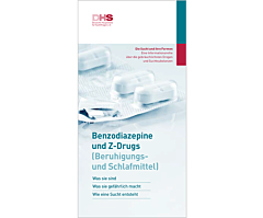 Das Bild zeigt eine Vorschau des Mediums "Faltblatt "Die Sucht und ihre Stoffe - Benzodiazepine und Z-Drugs"" Das Bild zeigt eine Vorschau des Mediums "Faltblatt "Die Sucht und ihre Stoffe - Benzodiazepine und Z-Drugs""