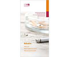 Broschüre Faltblatt "Die Sucht und ihre Stoffe - Nikotin"