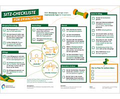 Das Bild zeigt eine Vorschau des Mediums "Sitzcheck für Erwachsene: Mitmachangebot Ernährung - Bewegung -  Stressregulation"