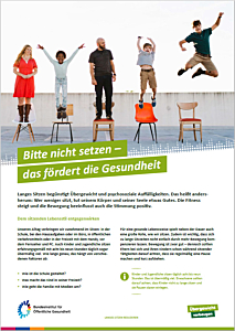 Das Bild zeigt eine Vorschau des Mediums "Bitte nicht setzen – das fördert die Gesundheit"