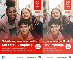 Das Bild zeigt eine Vorschau des Mediums "HPV-Wartezimmerplakat für Jugendliche"