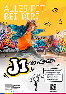 Das Bild zeigt eine Vorschau des Mediums "Plakat „J1- Lass checken!“"